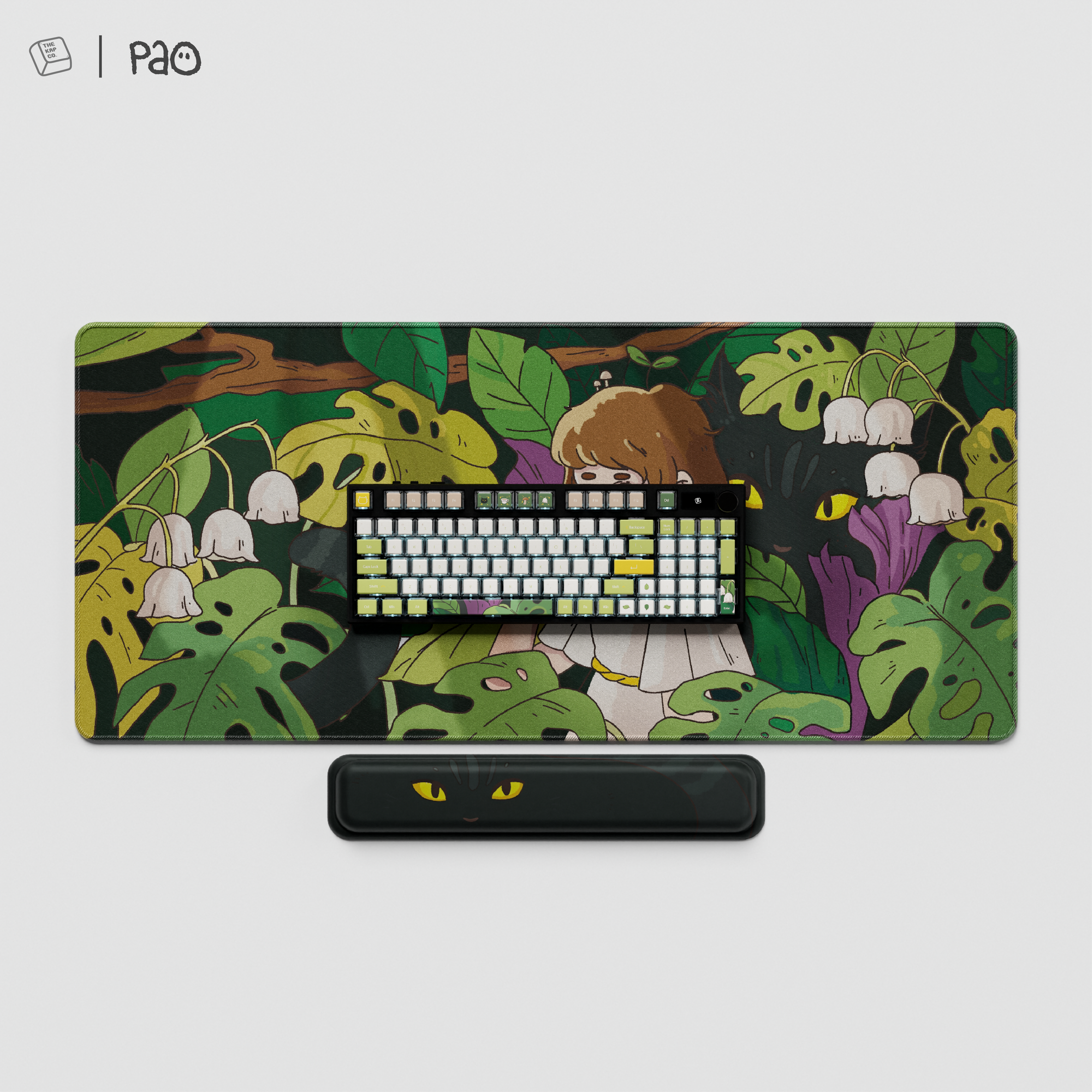 Thekapco x Senpao | Lily Garden Deskmat & Wristrest