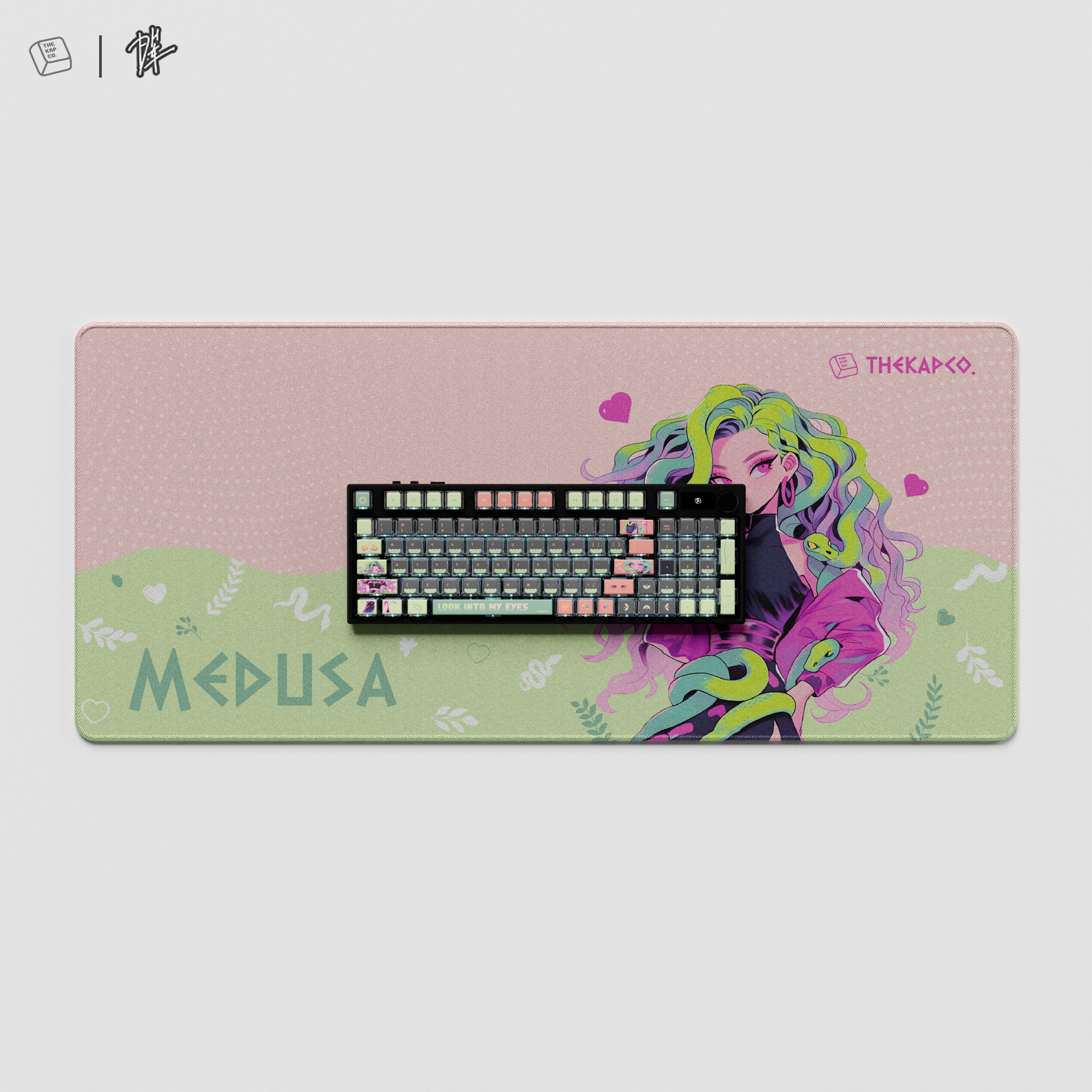 Thekapco x Powdersea | Greekeys Medusa Deskmat
