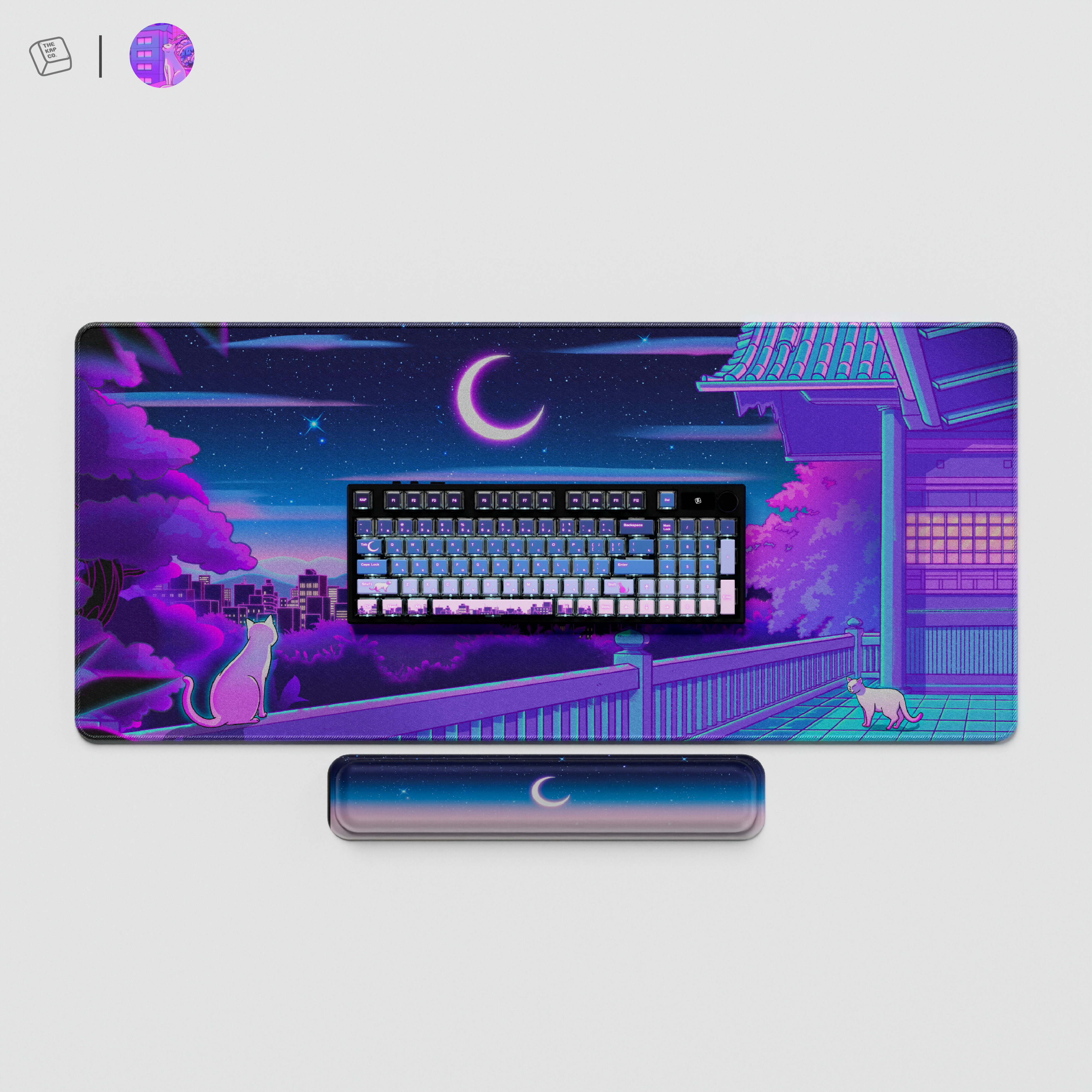 Thekapco x Elora | Night in the Neko City Keycap Set