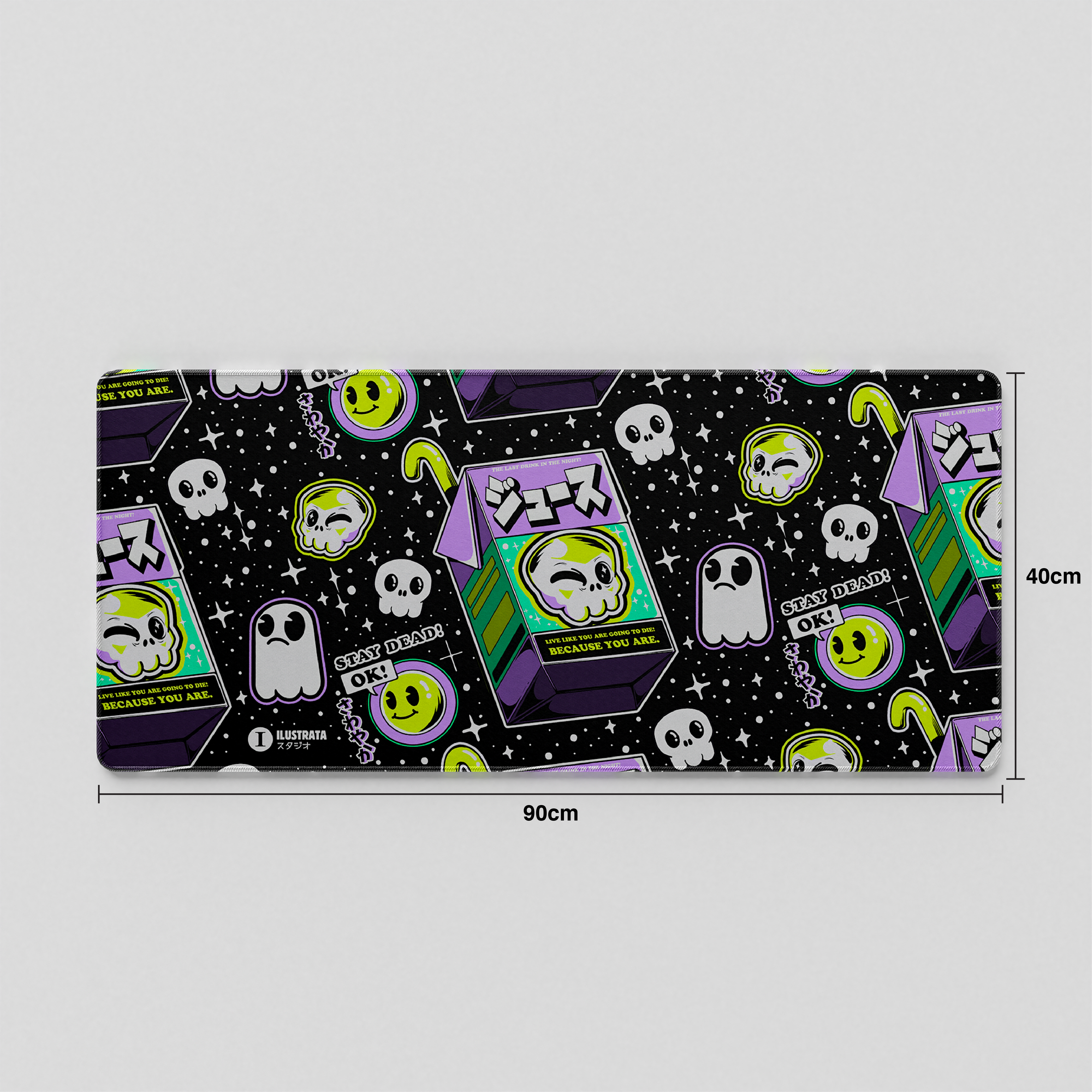 Thekapco x Ilustrata | Japanese Juice Deskmat / Wristrest