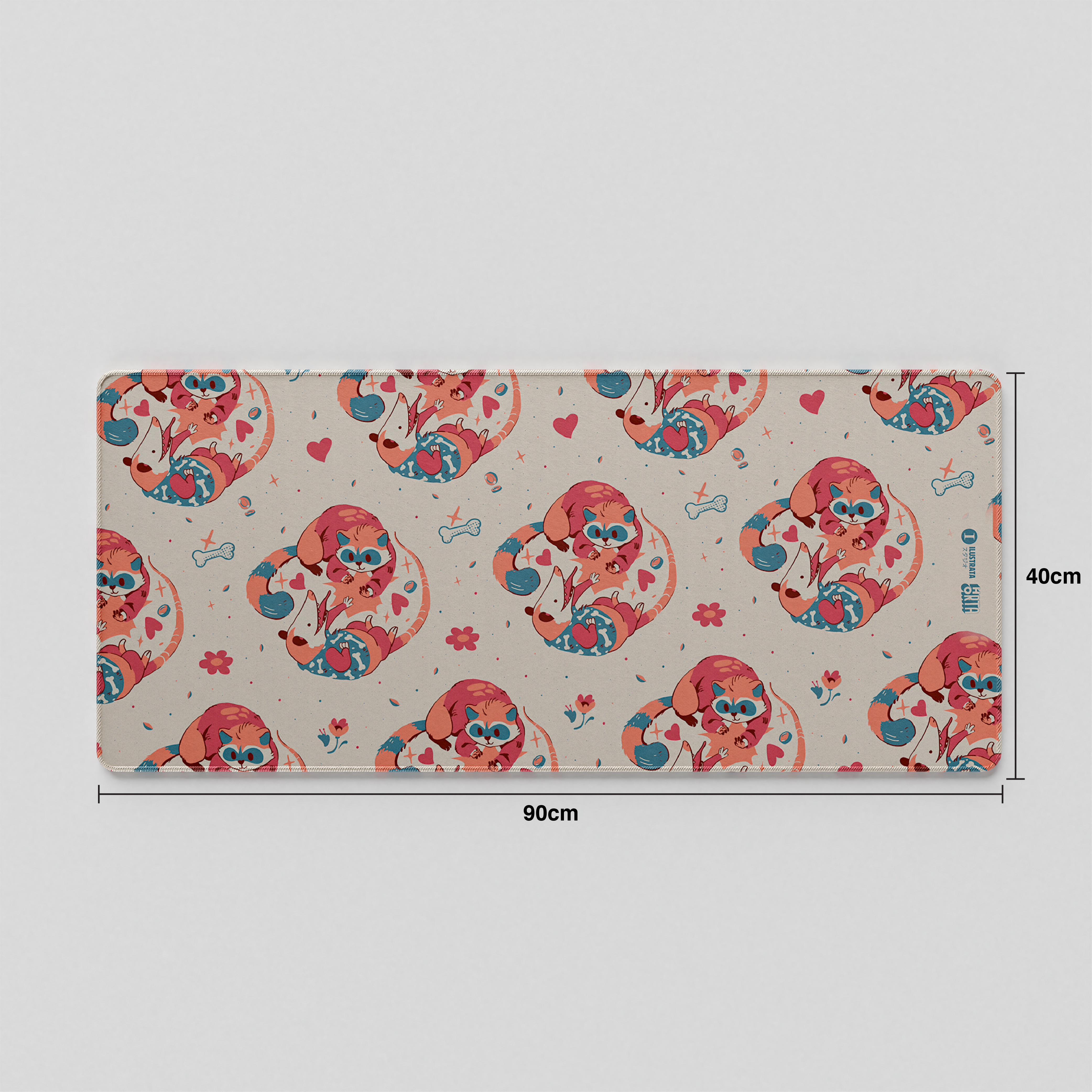 Thekapco x Ilustrata | Trash Friend Deskmat & Wristrest