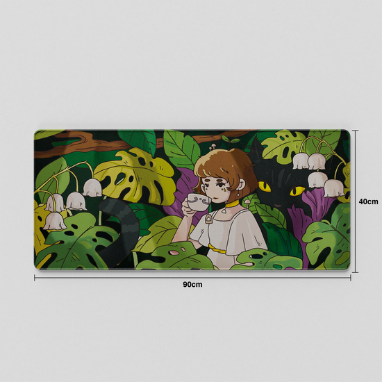 Thekapco x Senpao | Lily Garden Deskmat / Wristrest