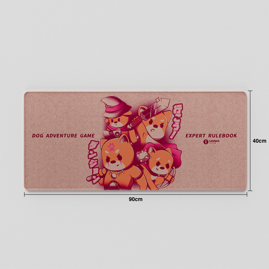 Thekapco x Ilustrata | Dungeon and Doggies Deskmat / Wristrest