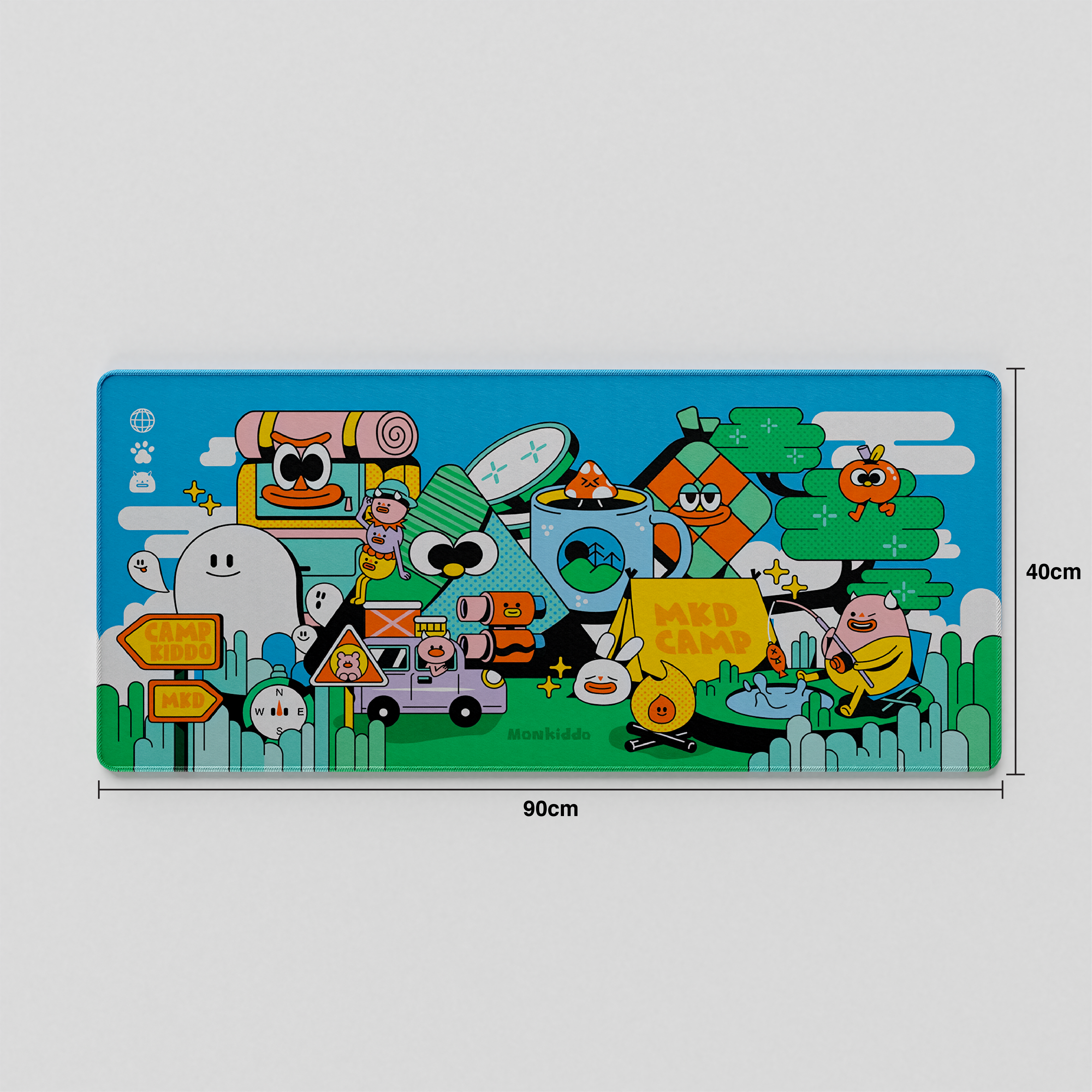 Thekapco x Monkiddo | Campkiddo Deskmat & Wristrest