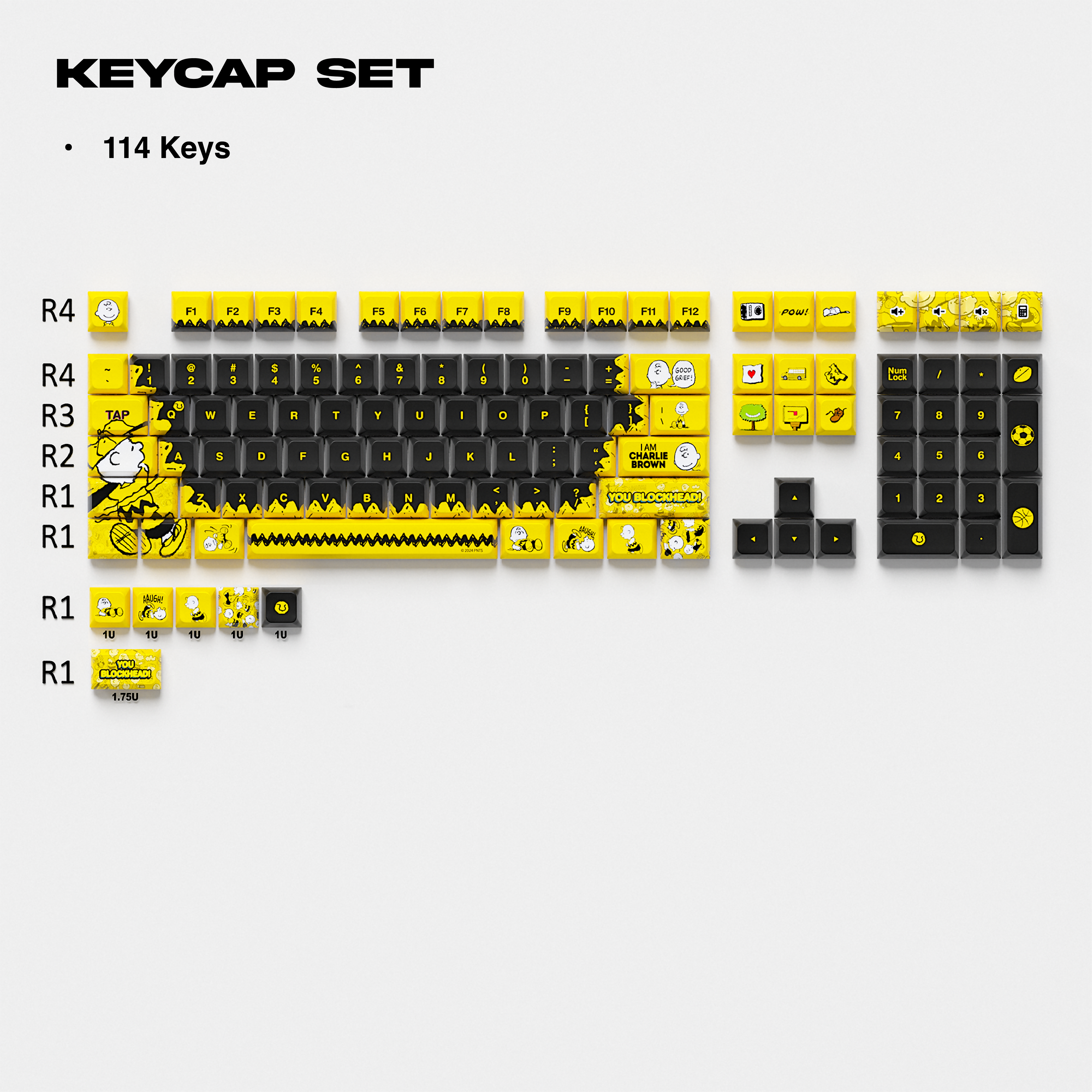 Thekapco x Peanuts | A Boy Named Charlie Brown Keycap Set