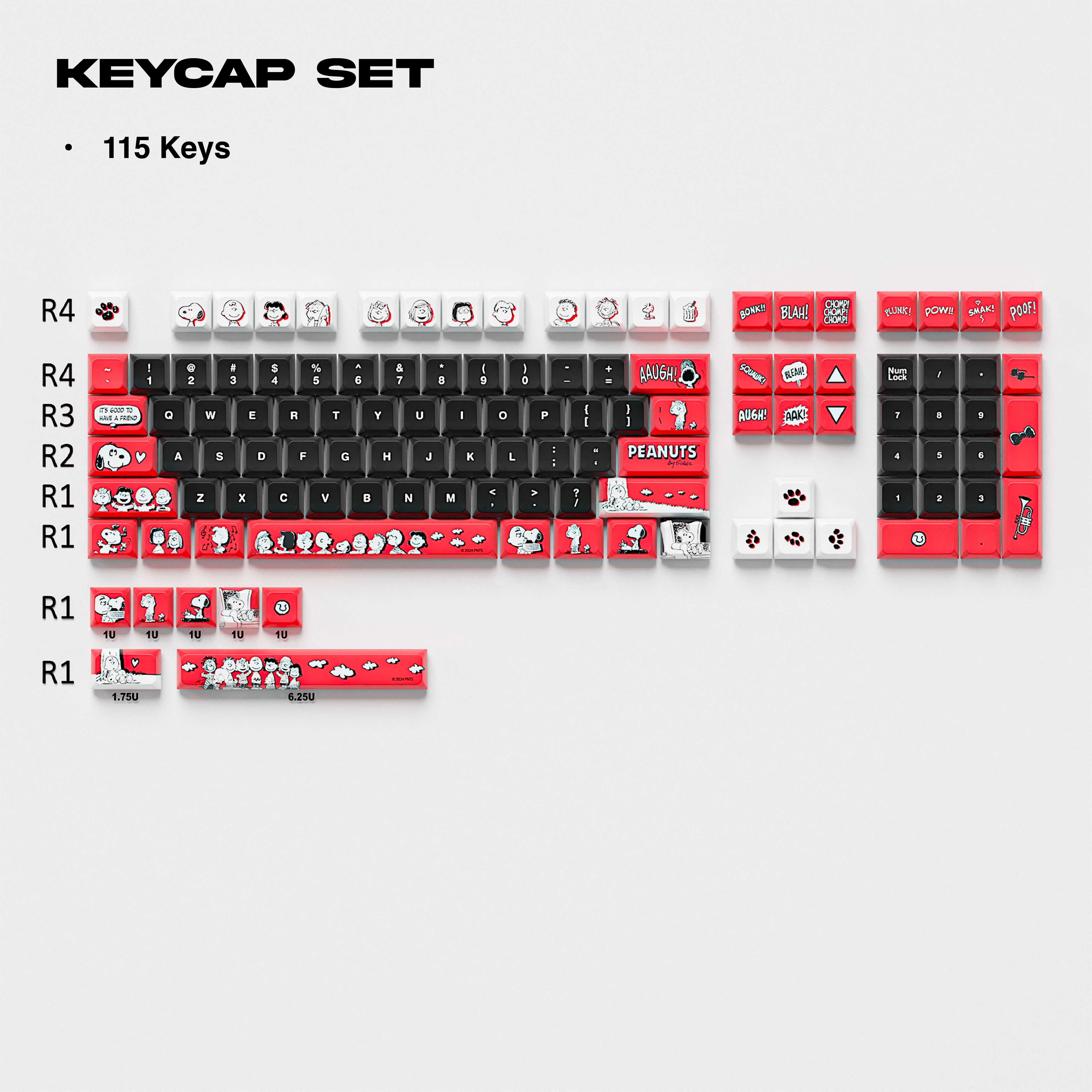 Thekapco x Peanuts | The Peanuts Comic Strip Keycap Set