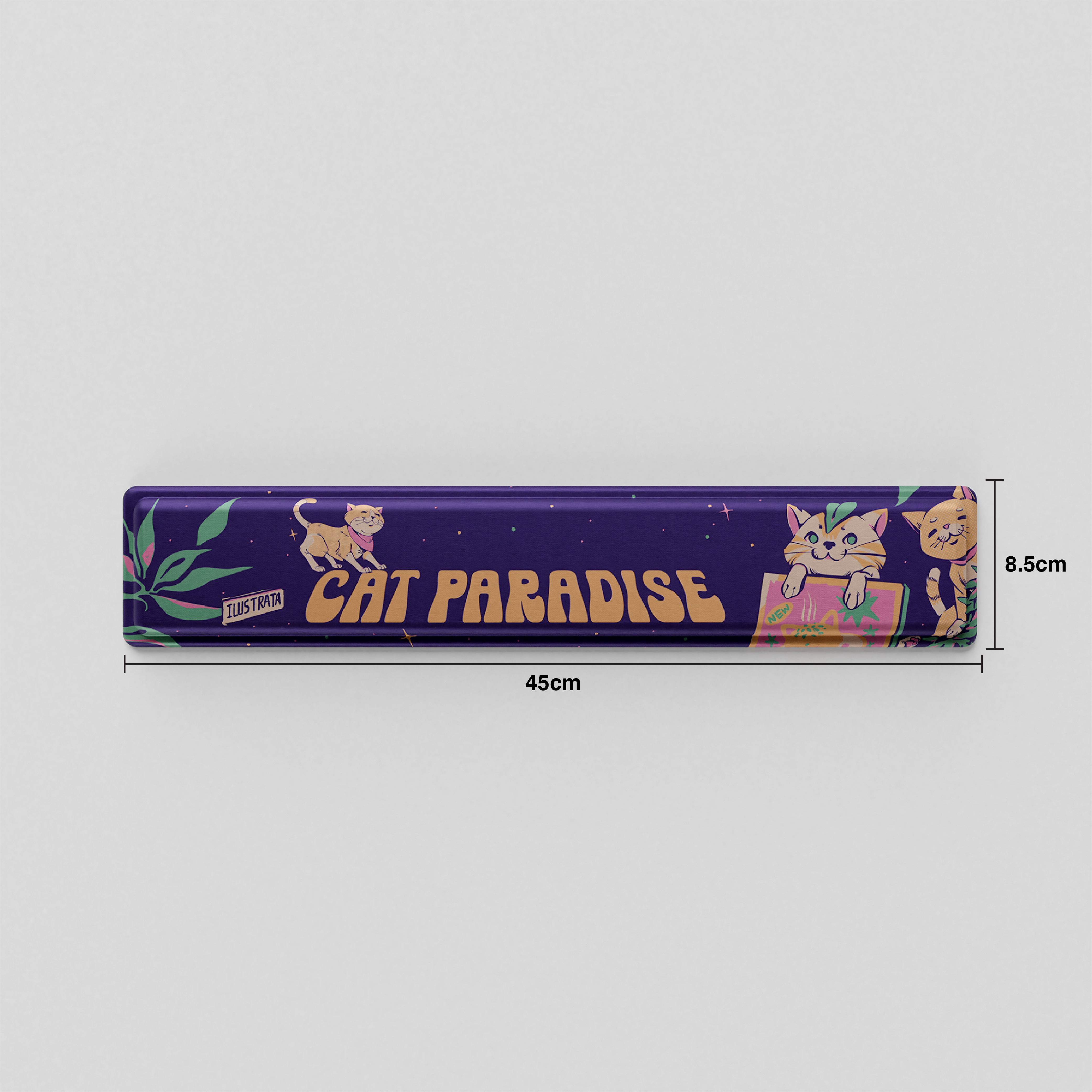 Thekapco x Ilustrata | Cat Vending Machine Deskmat & Wristrest