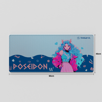 Thekapco x Powdersea | Greekeys Poseidon Deskmat