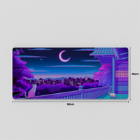 Thekapco x Elora | Night in the Neko City Deskmat & Wristrest