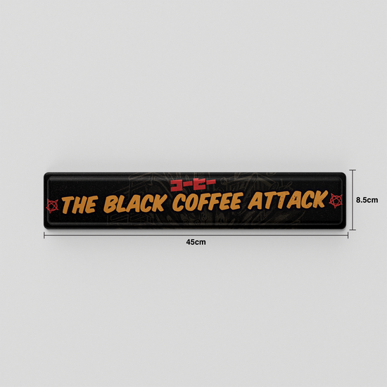 Thekapco x Ilustrata | Black Coffee Attack Deskmat / Wristrest