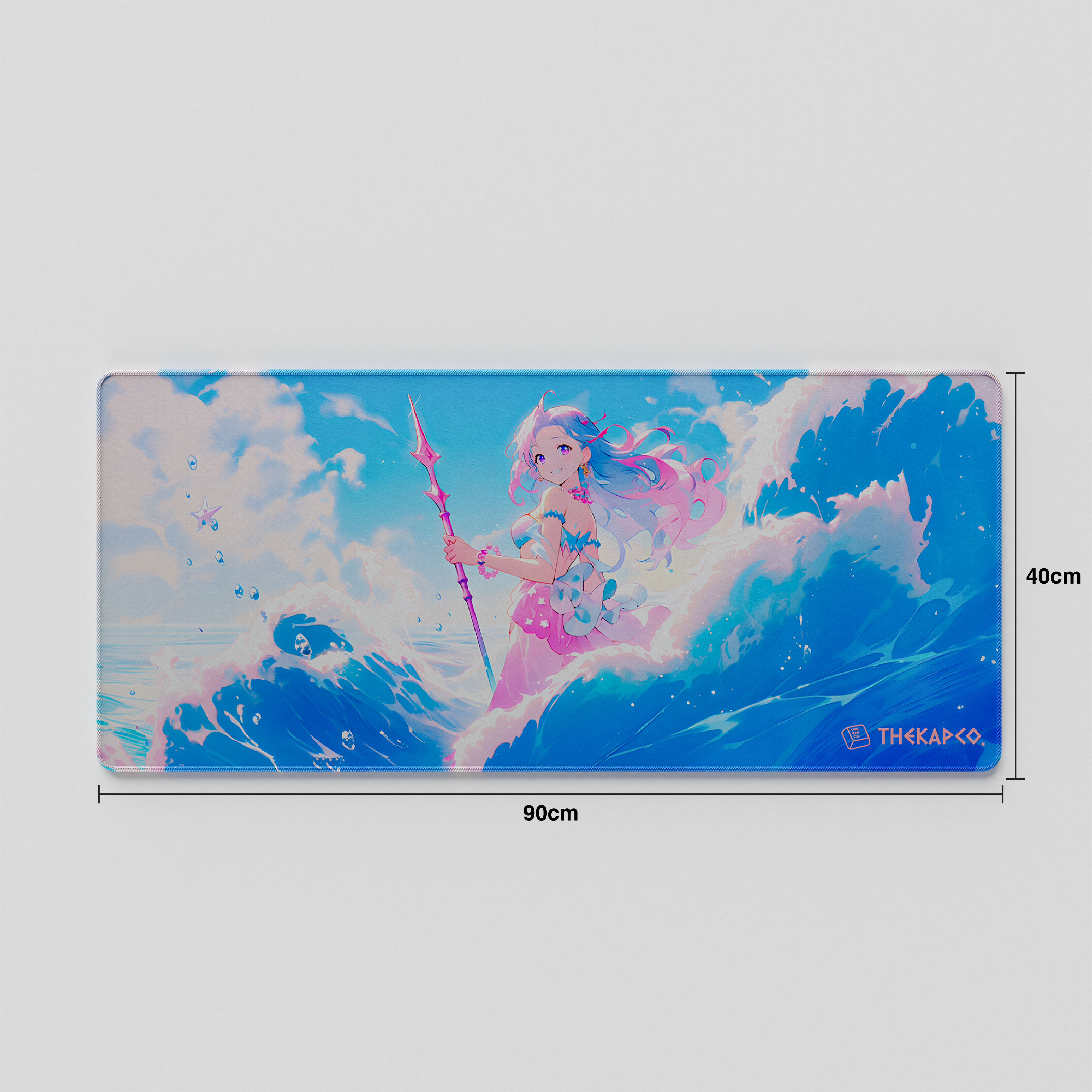Thekapco x Powdersea | Greekeys Poseidon Deskmat