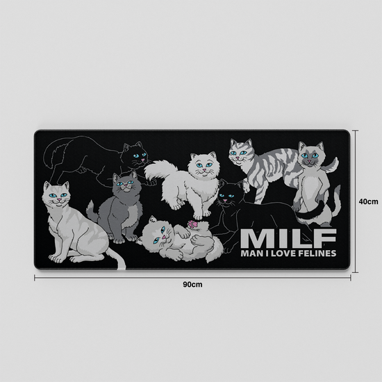 Thekapco x RipnDip | Man I Love Felines Deskmat / Mousepad