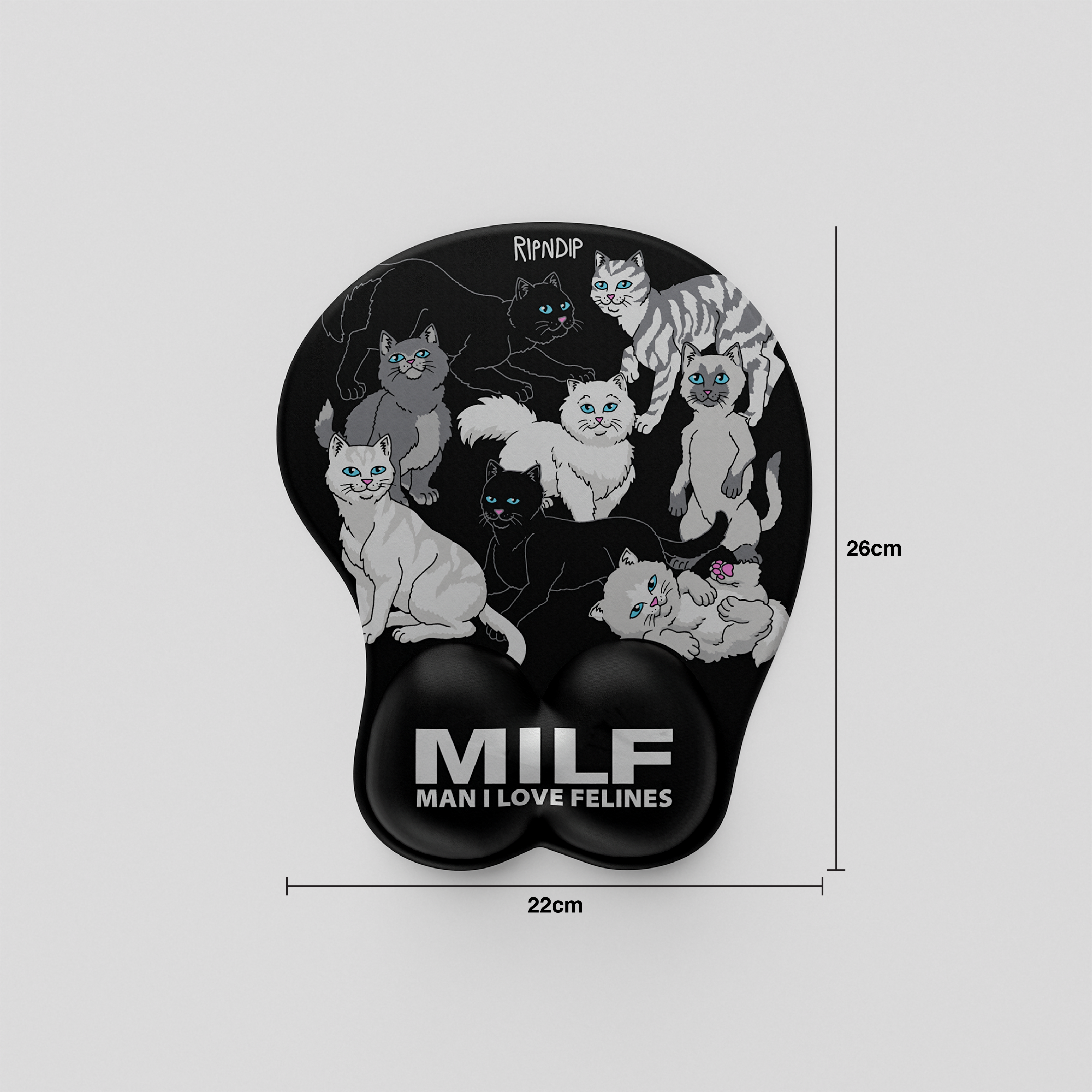 Thekapco x RipnDip | Man I Love Felines Deskmat / Mousepad