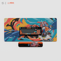Thekapco x Mobius Academy | 燃 Resurgence Deskmat & Wristrest