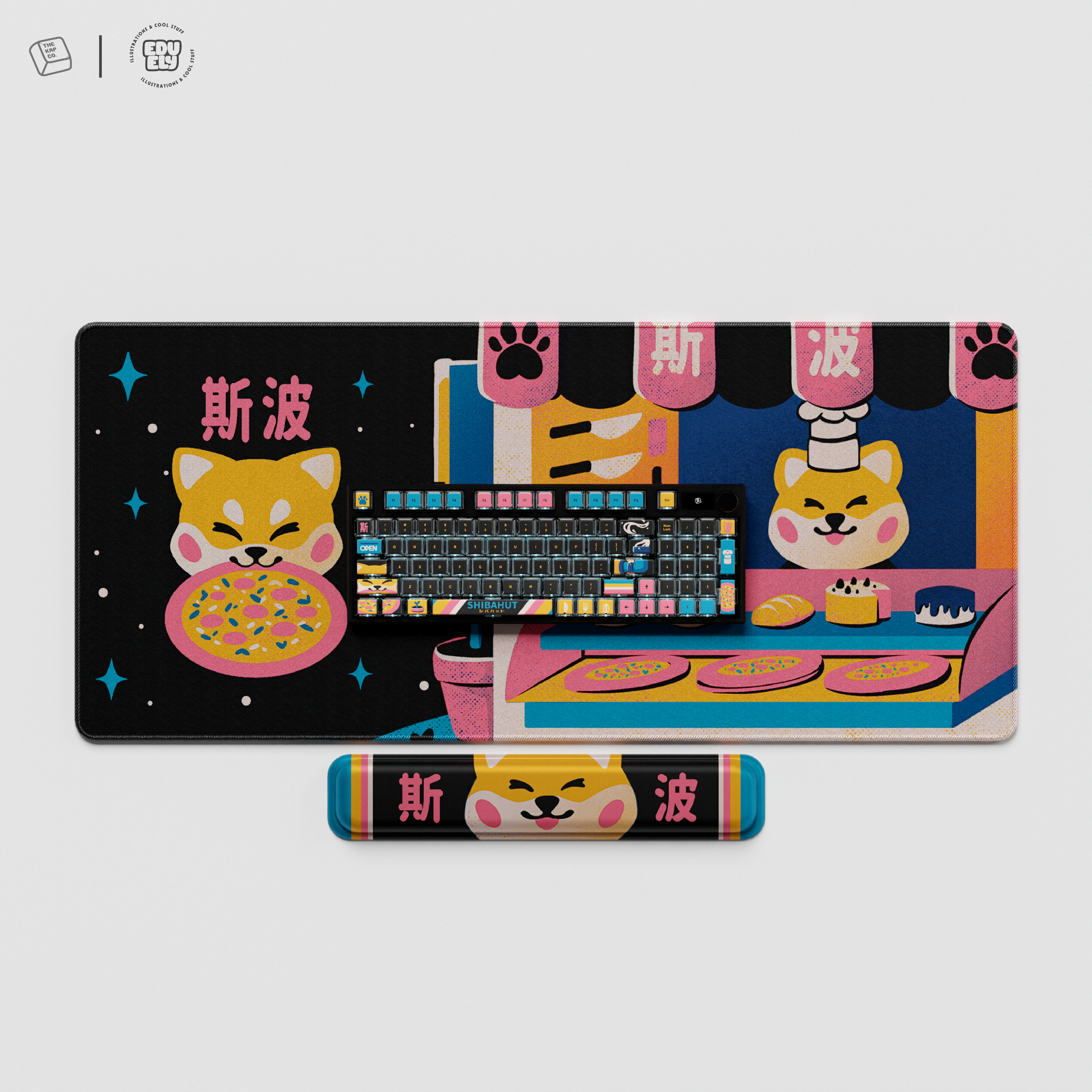 Thekapco x EduEly | Shiba Hut Keycap Set