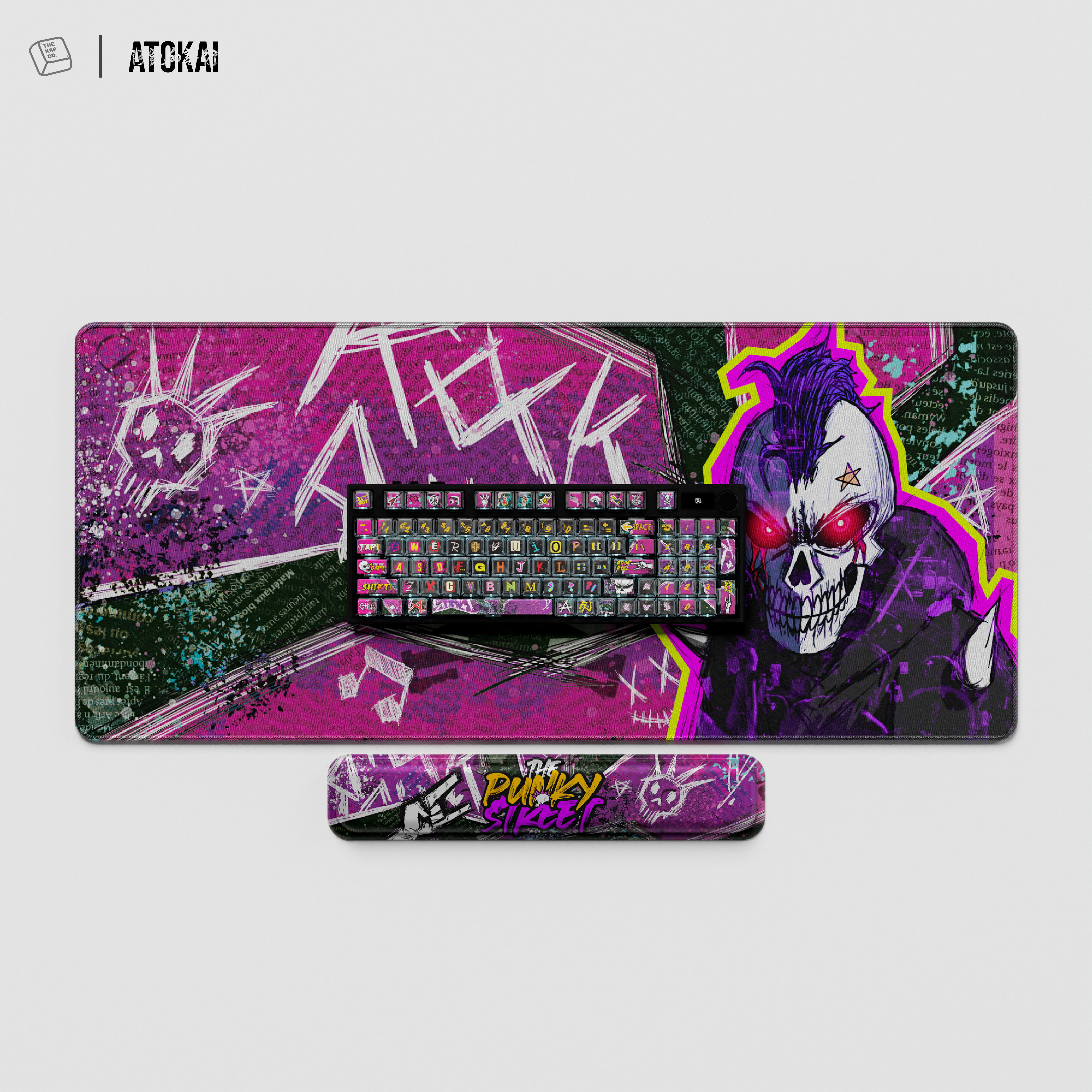 Thekapco x Atokai | The Punky Street Deskmat & Wristrest