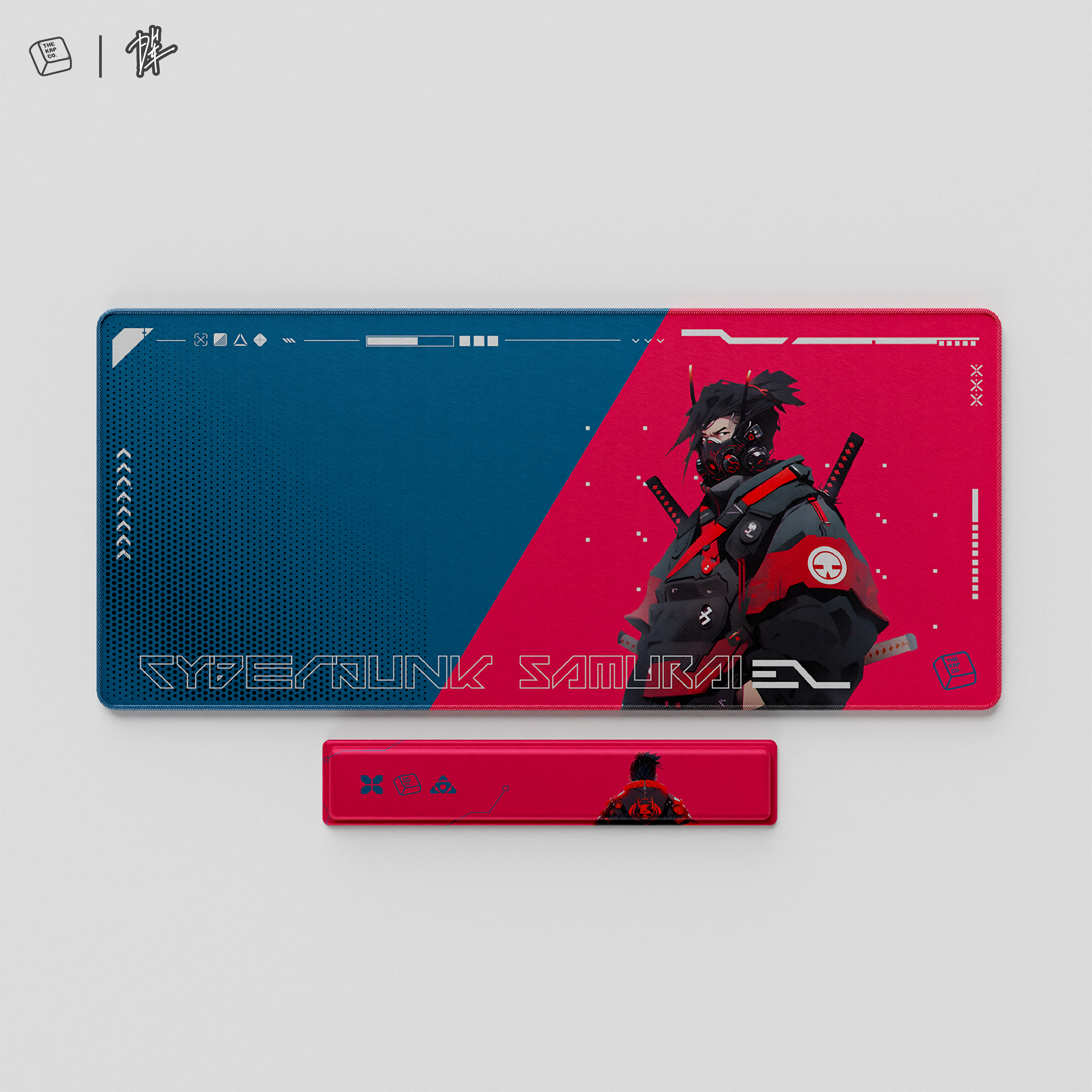 Thekapco x Powdersea | Samurai 3.0 Deskmat & Wristrest