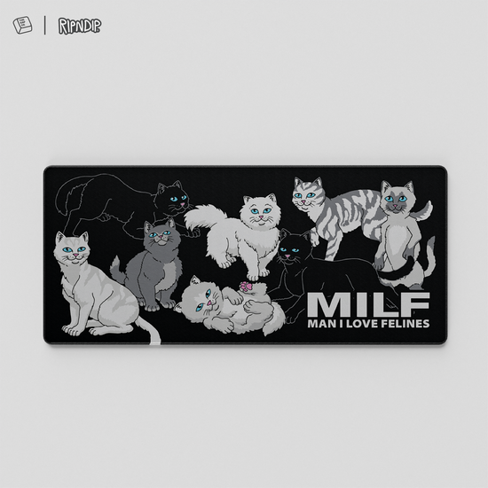 Thekapco x RipnDip | Man I Love Felines Deskmat / Mousepad