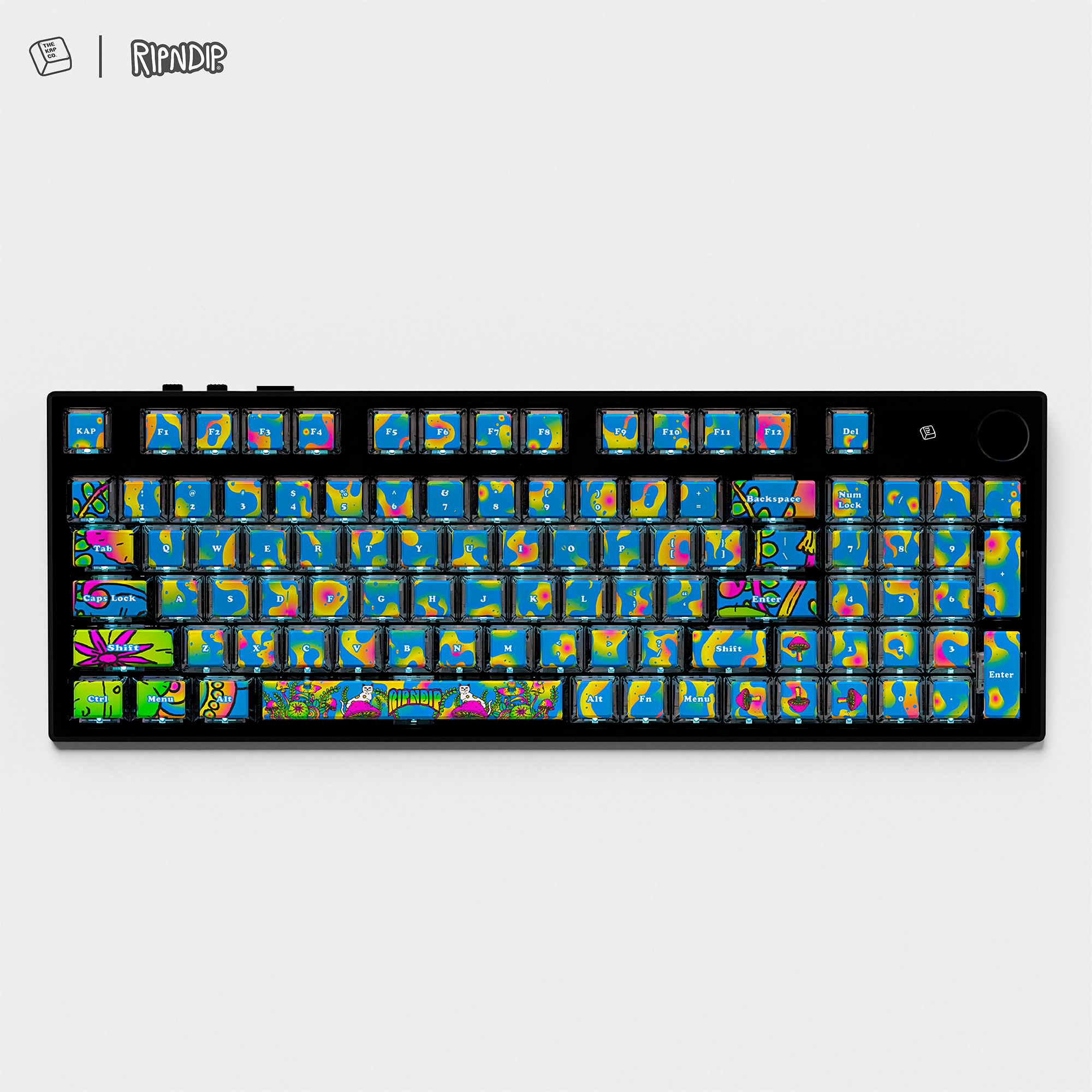 Thekapco x RipnDip | Psychedelic Keycap Set