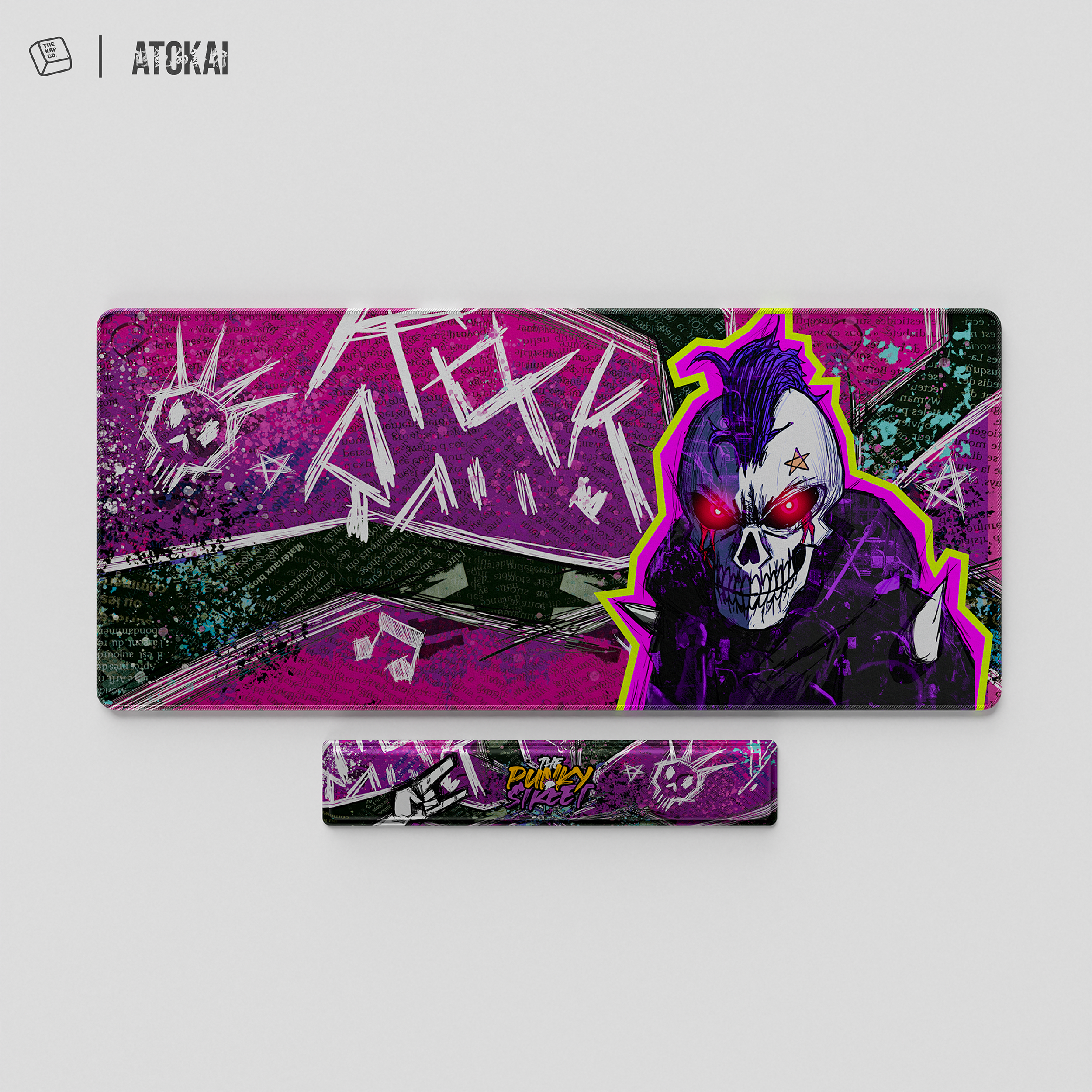 Thekapco x Atokai | The Punky Street Deskmat & Wristrest