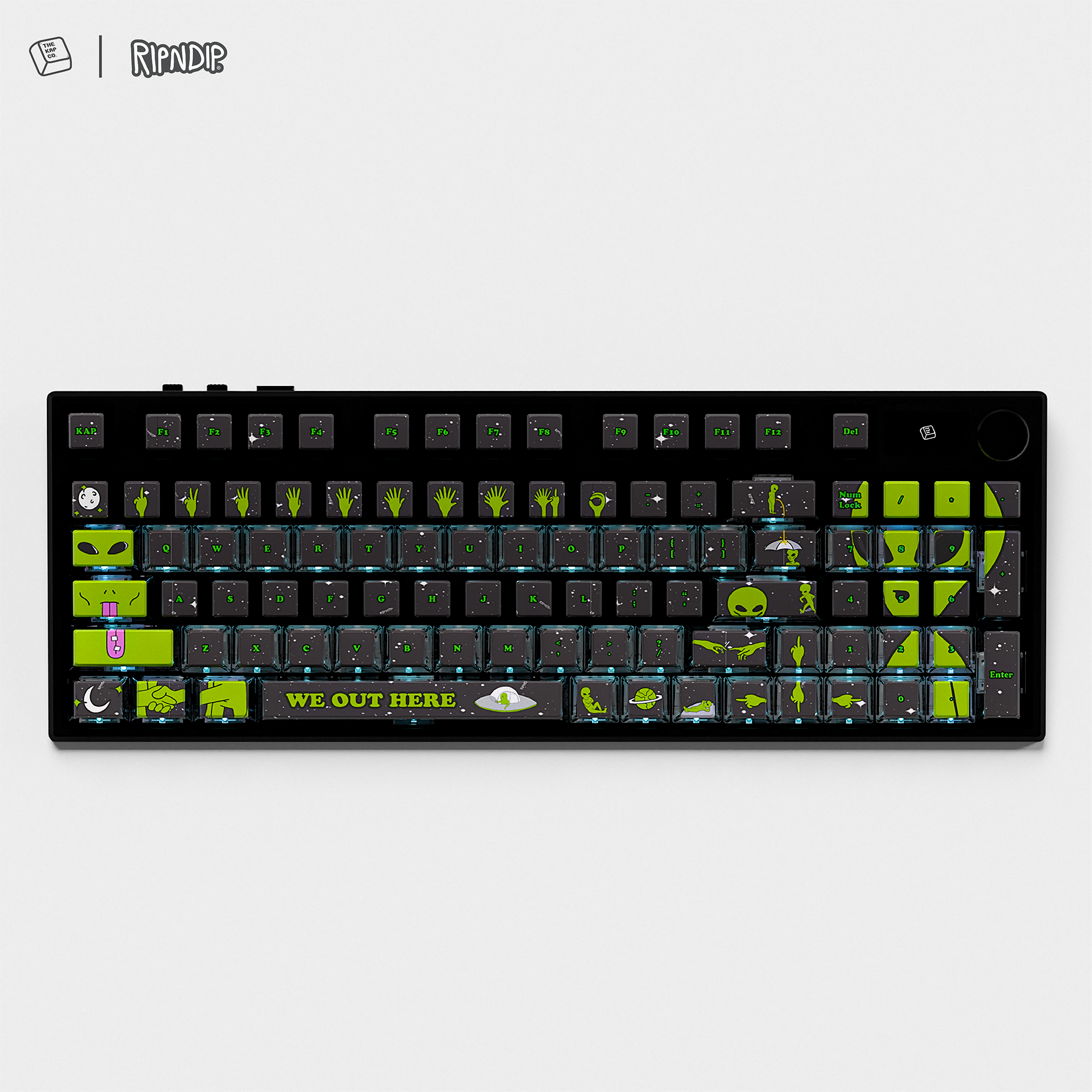 Thekapco x RipnDip | We Out Here Keycap Set