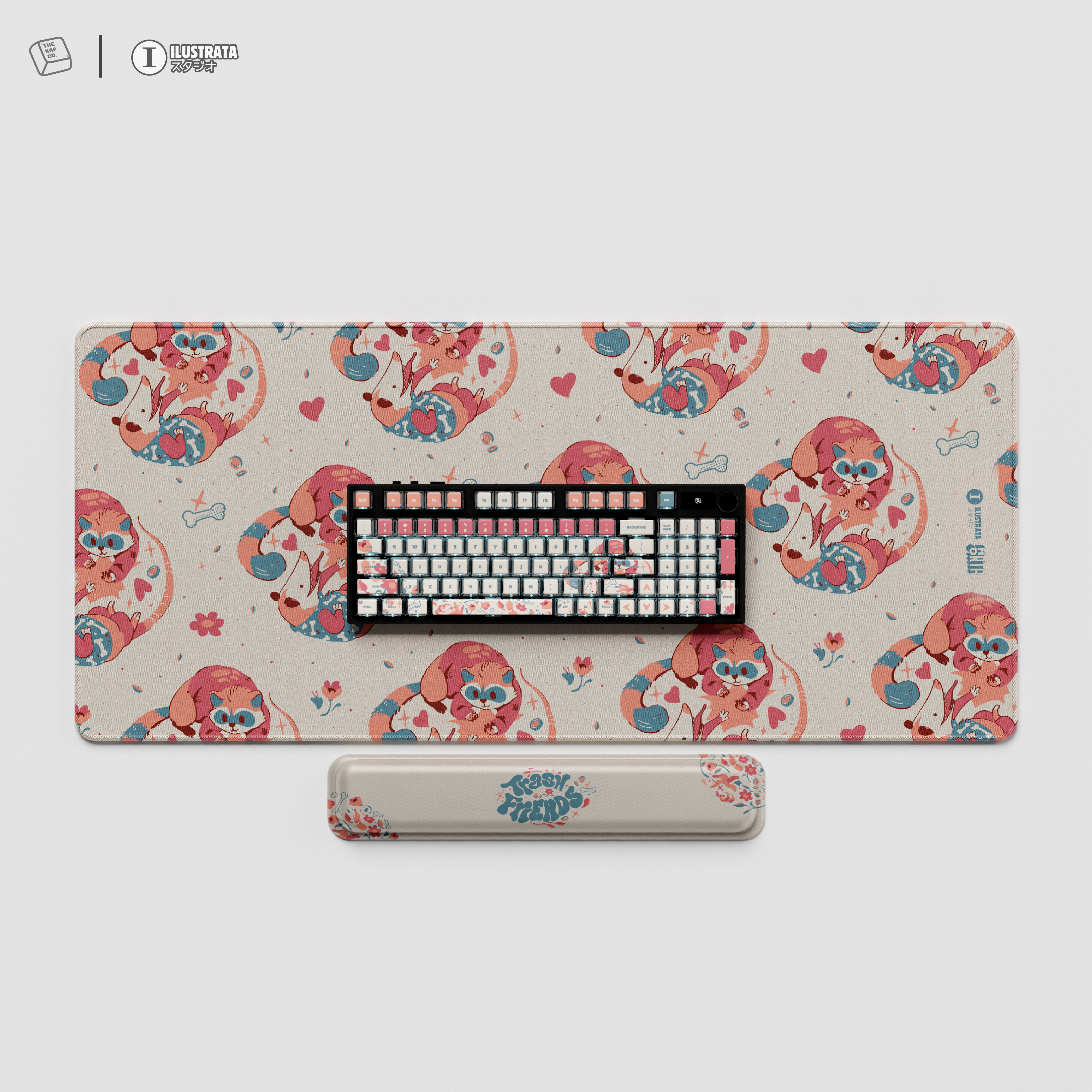 Thekapco x Ilustrata | Trash Friend Keycap Set