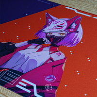 Thekapco x Powdersea | Kitsune 3.0 Deskmat & Wristrest