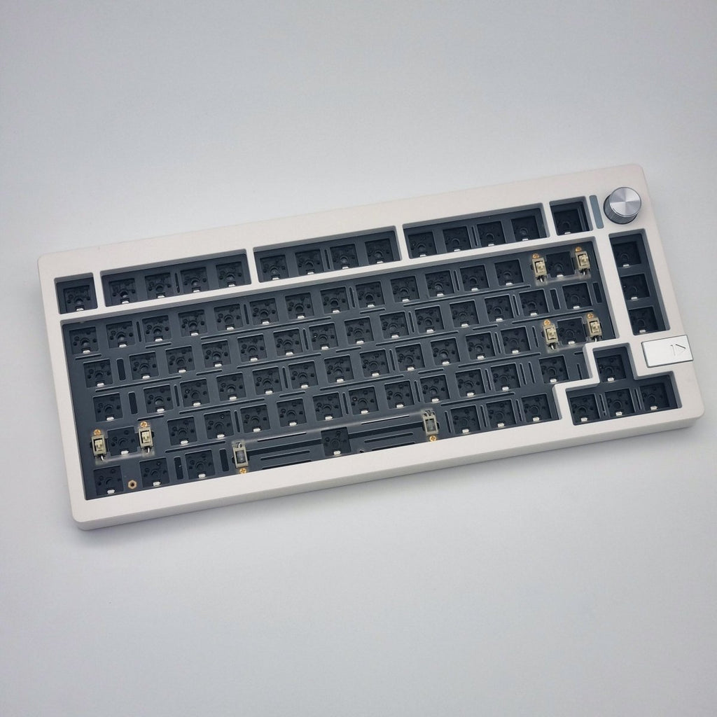 LMK81 Aluminum VIA/QMK Mechanical Keyboard - White - The Kapco