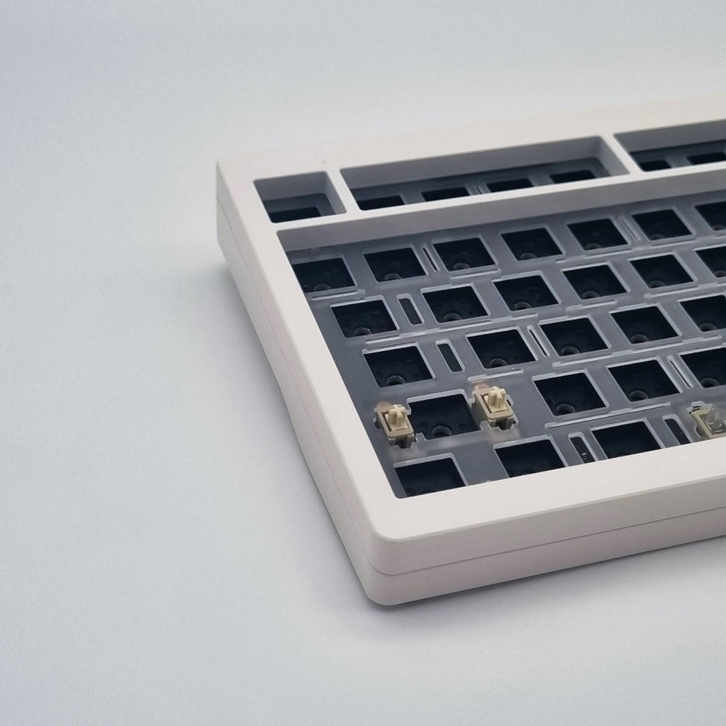 LMK81 Aluminum VIA/QMK Mechanical Keyboard - White - The Kapco